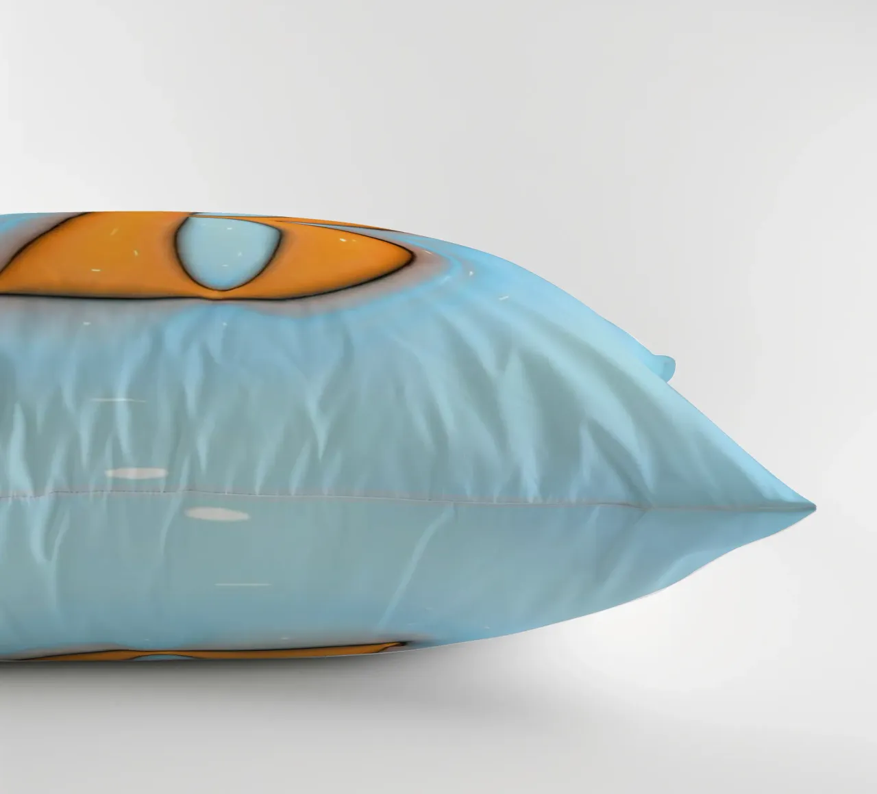 Bubblegum Inflate Initials B Blue decorative cushion by Malou-Studio
