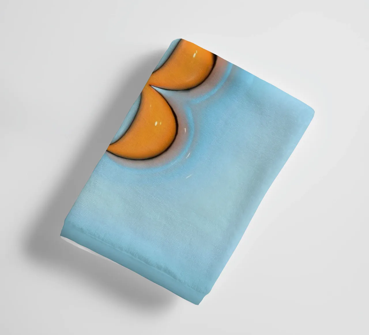 Bubblegum Inflate Initials B Blue towel by Malou-Studio