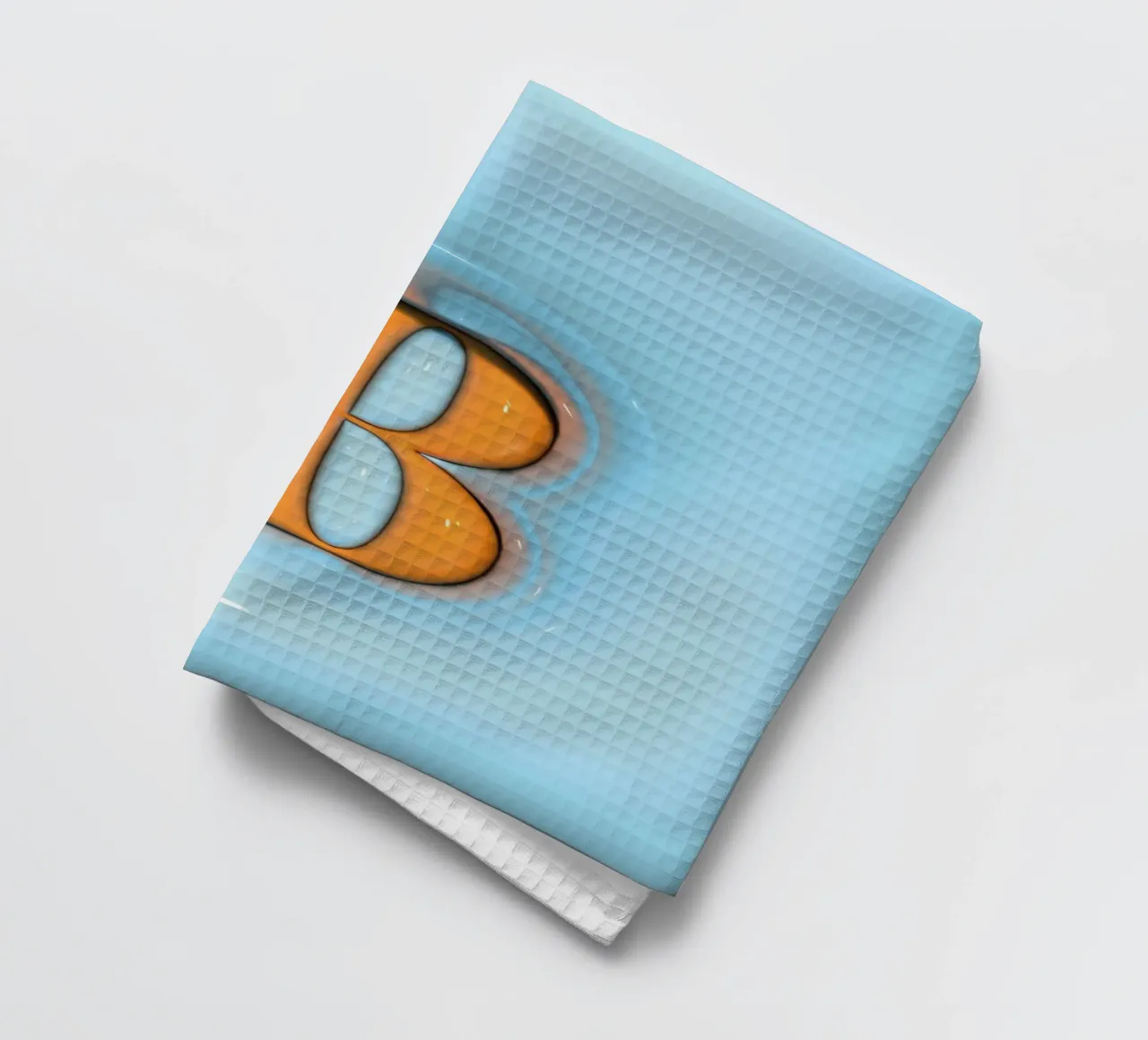 Gonflable Bubblegum Initiales B Bleu torchon de Malou-Studio