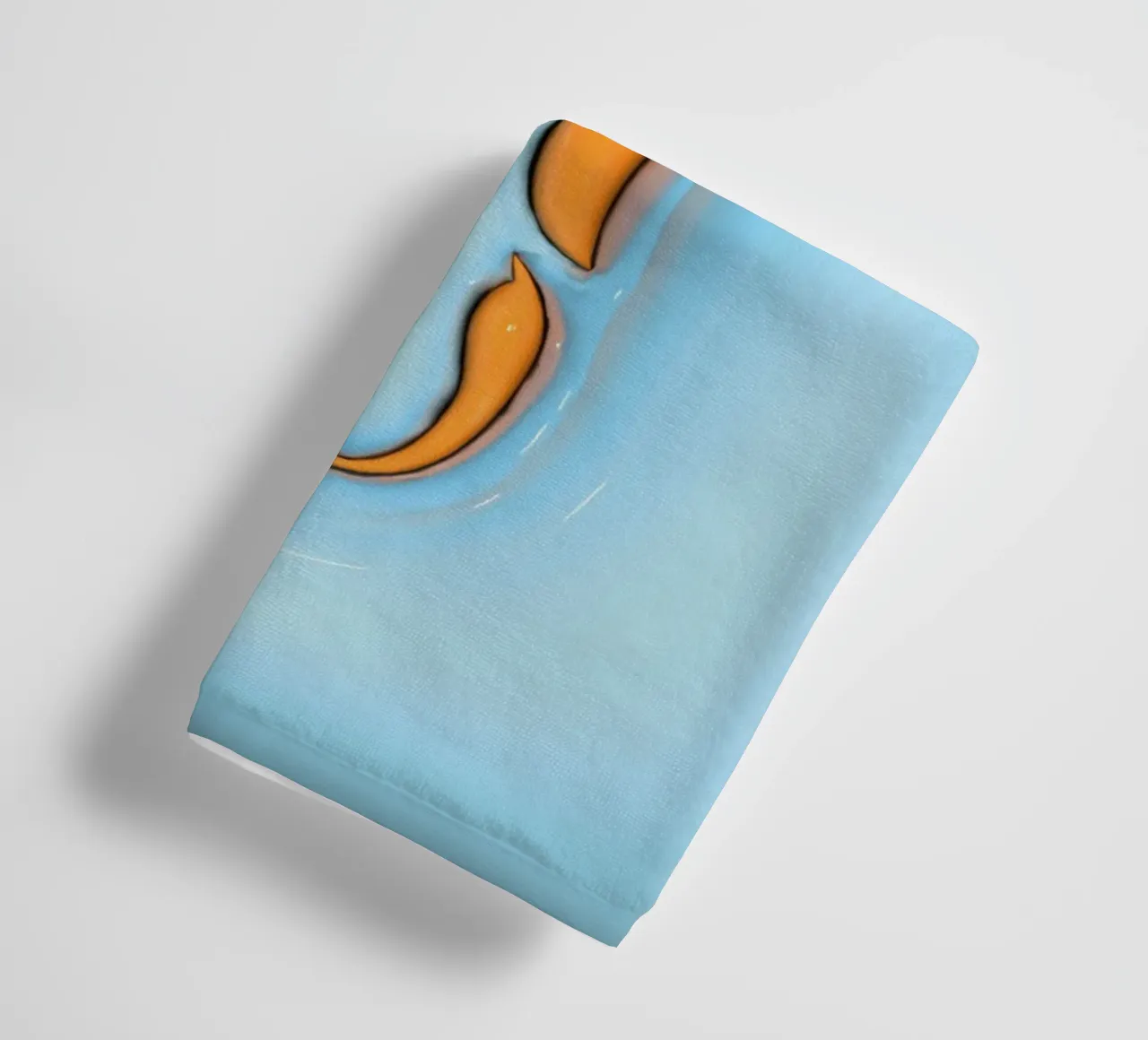 Bubblegum Inflate Initials C Blue towel by Malou-Studio