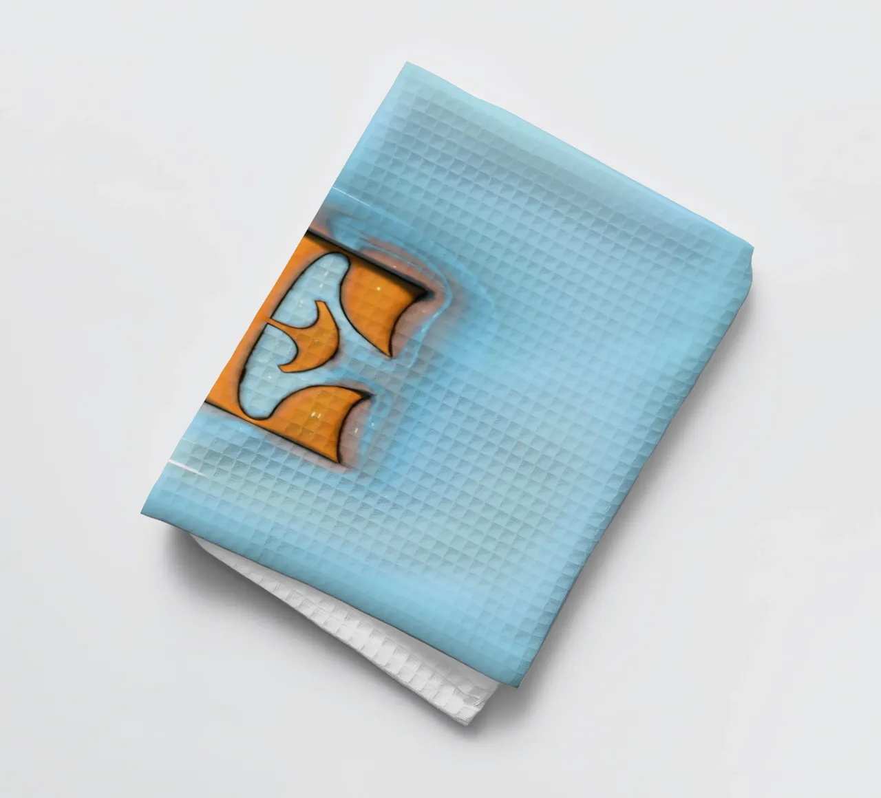 Gonflable Bubblegum Initiales E Bleu torchon de Malou-Studio