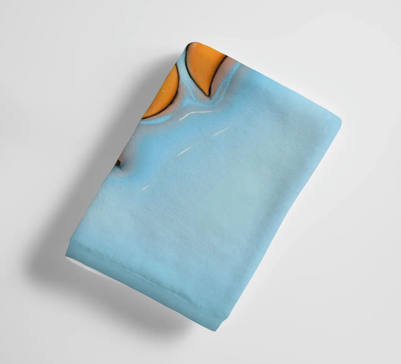 Bubblegum Inflate Initials F Blue towel by Malou-Studio