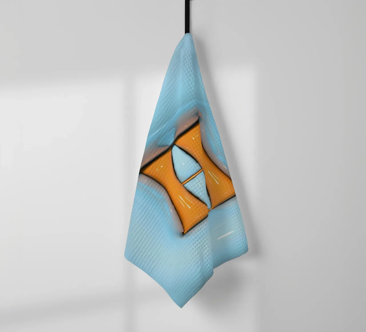 Bubblegum Gonflable Initiales H Bleu torchon de Malou-Studio