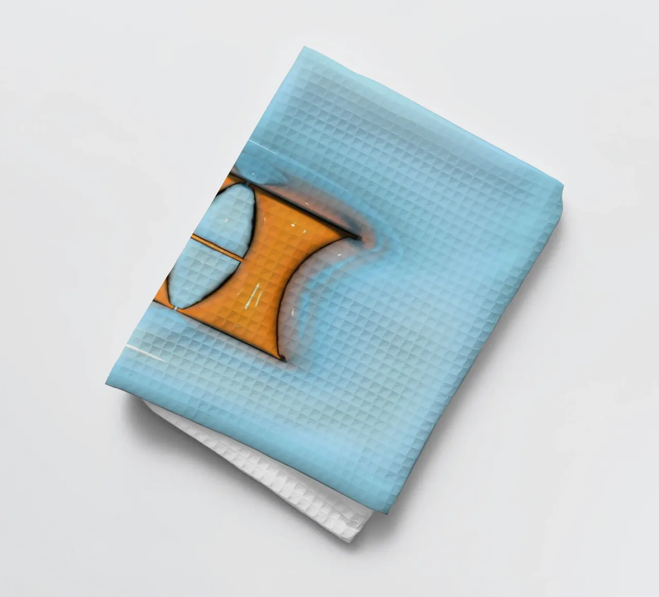 Bubblegum Gonflable Initiales H Bleu torchon de Malou-Studio