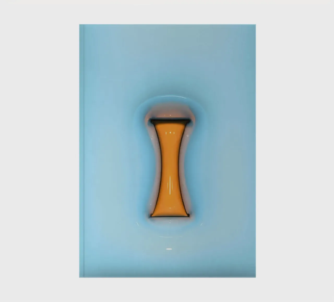Bubblegum Inflate Initials I Blue notebook by Malou-Studio