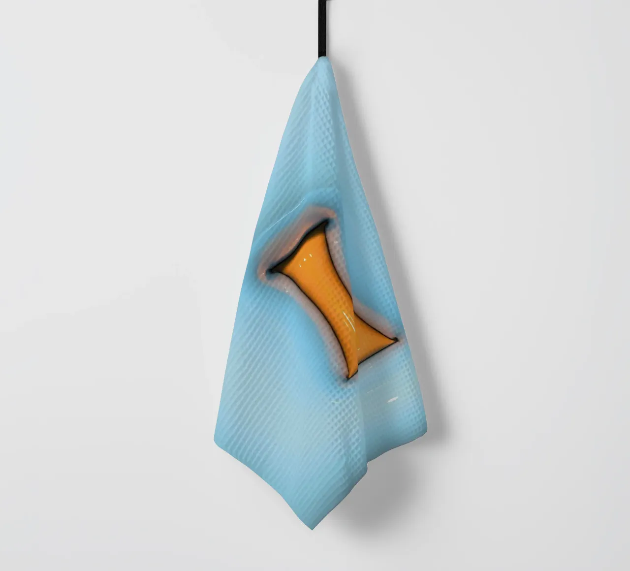 Gonflable Bubblegum Initiales I Bleu torchon de Malou-Studio