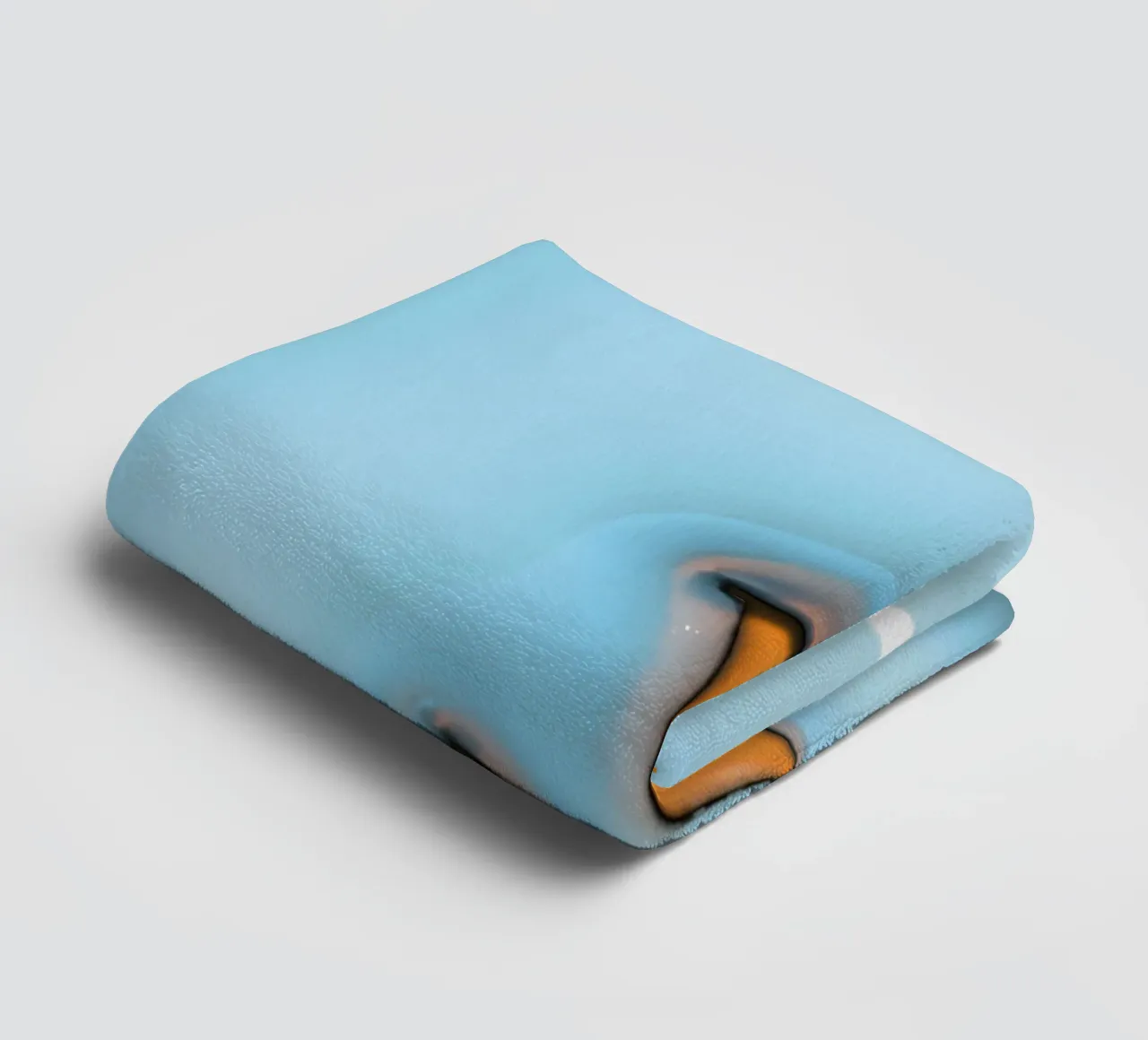 Bubblegum Inflate Initials J Blue towel by Malou-Studio