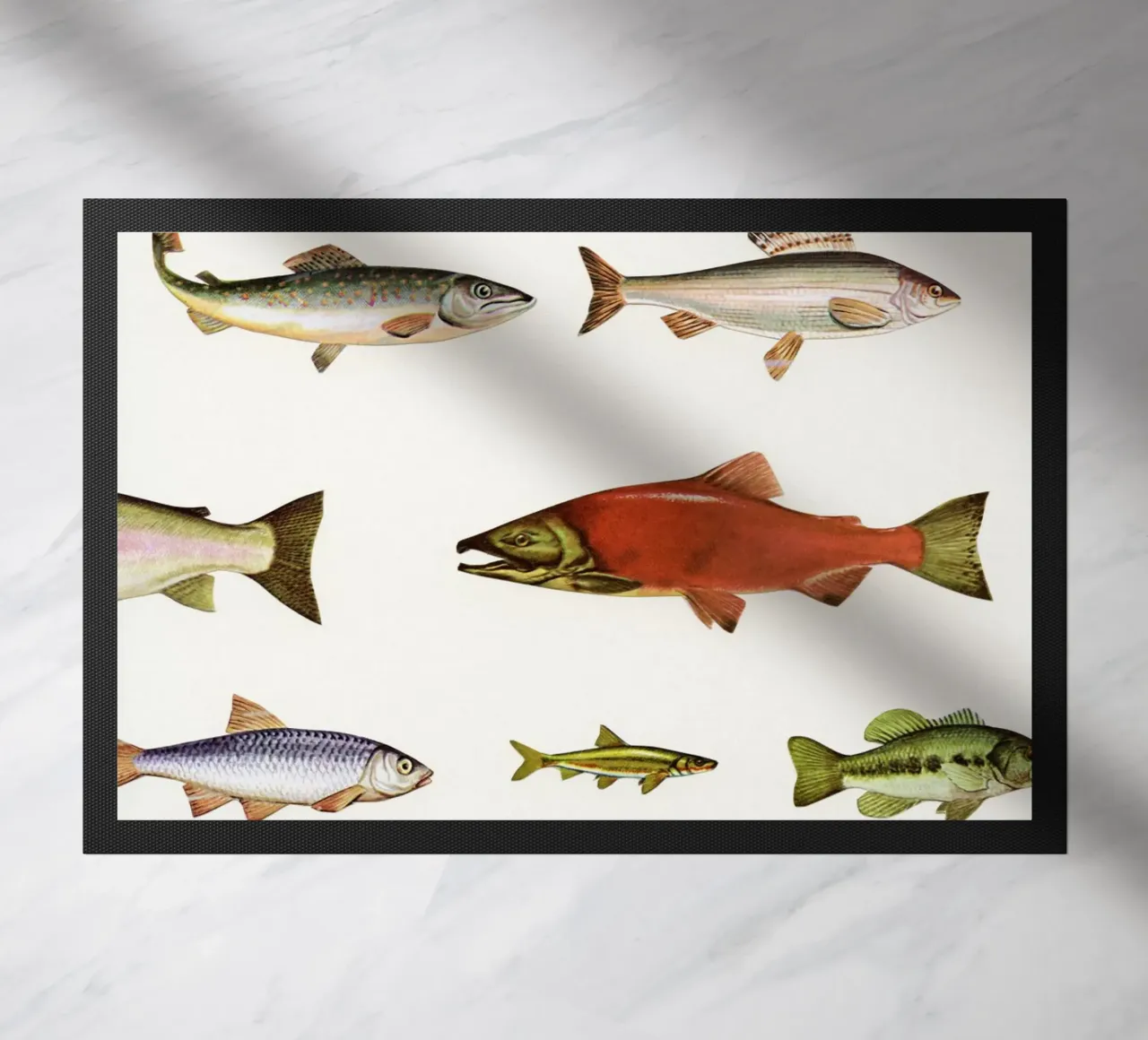 Fishing Line deurmat van Cassia Beck Collage