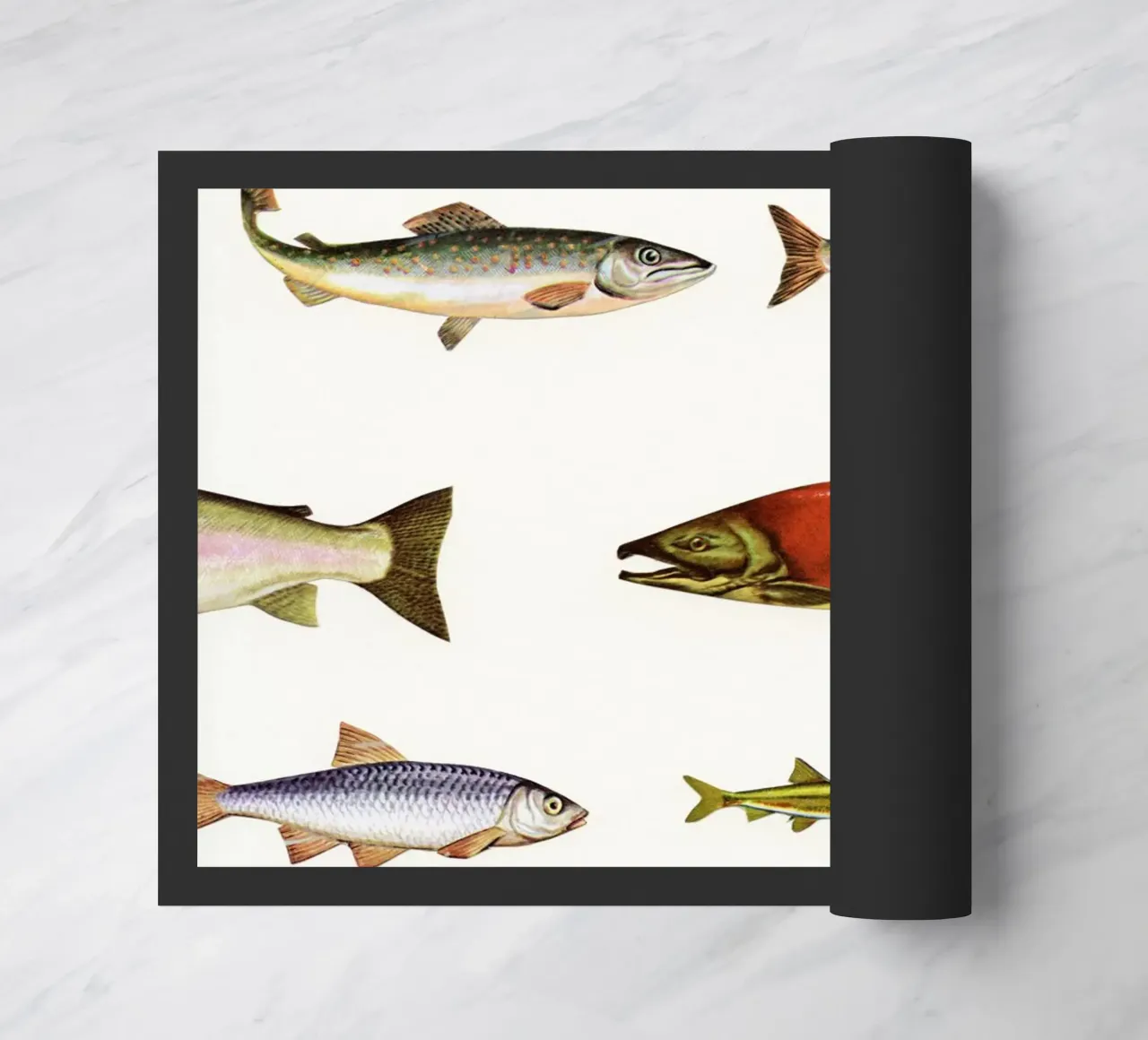 Fishing Line deurmat van Cassia Beck Collage