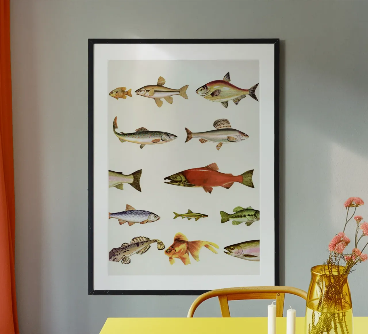 Lenza da pesca poster da Cassia Beck Collage