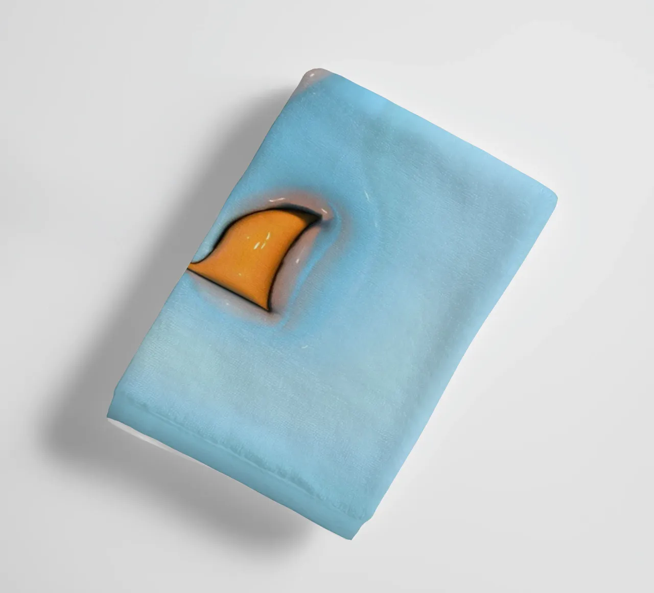 Bubblegum Inflate Initials L Blue towel by Malou-Studio