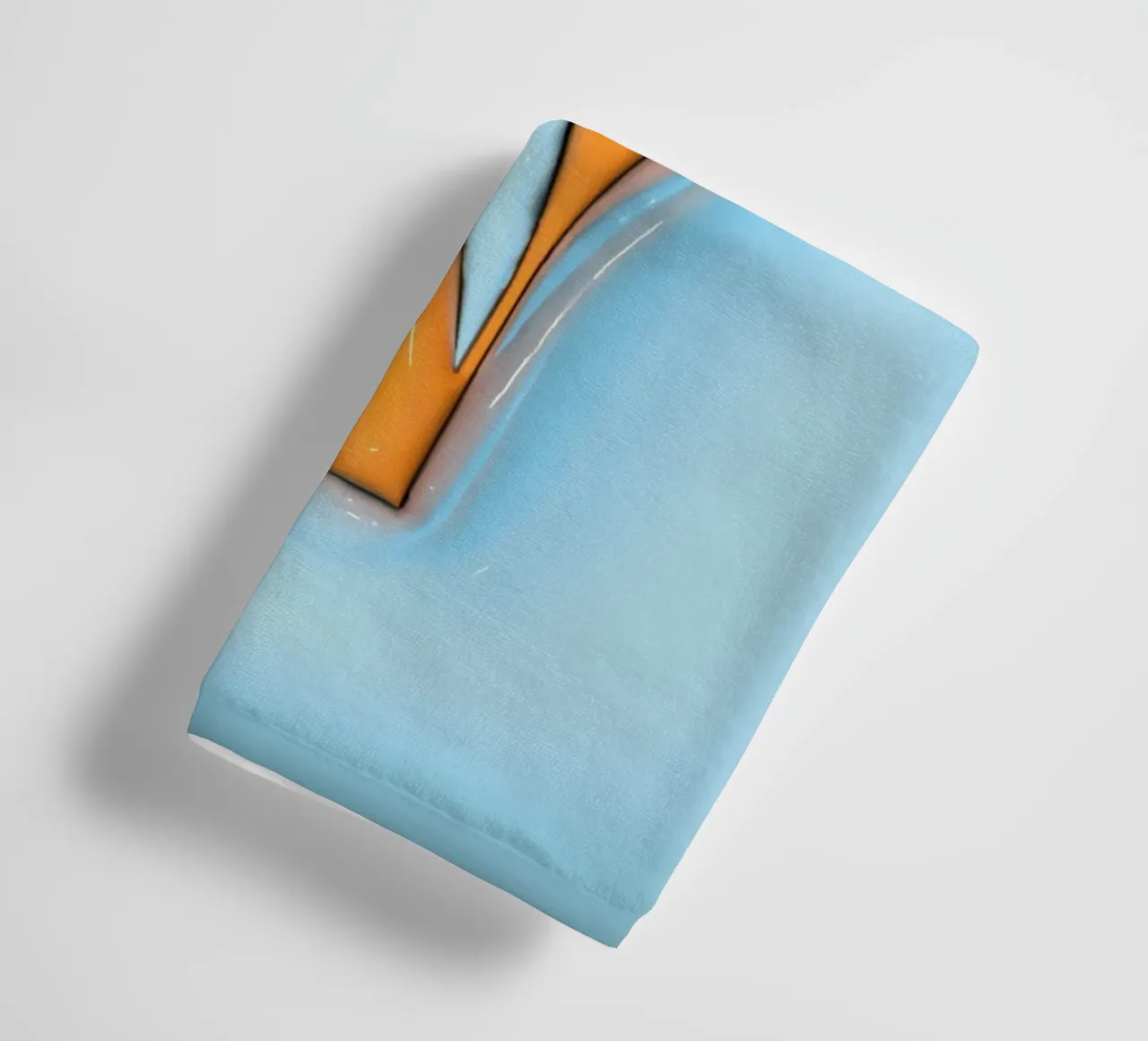 Bubblegum Inflate Initialen N Blau Handtuch von Malou-Studio