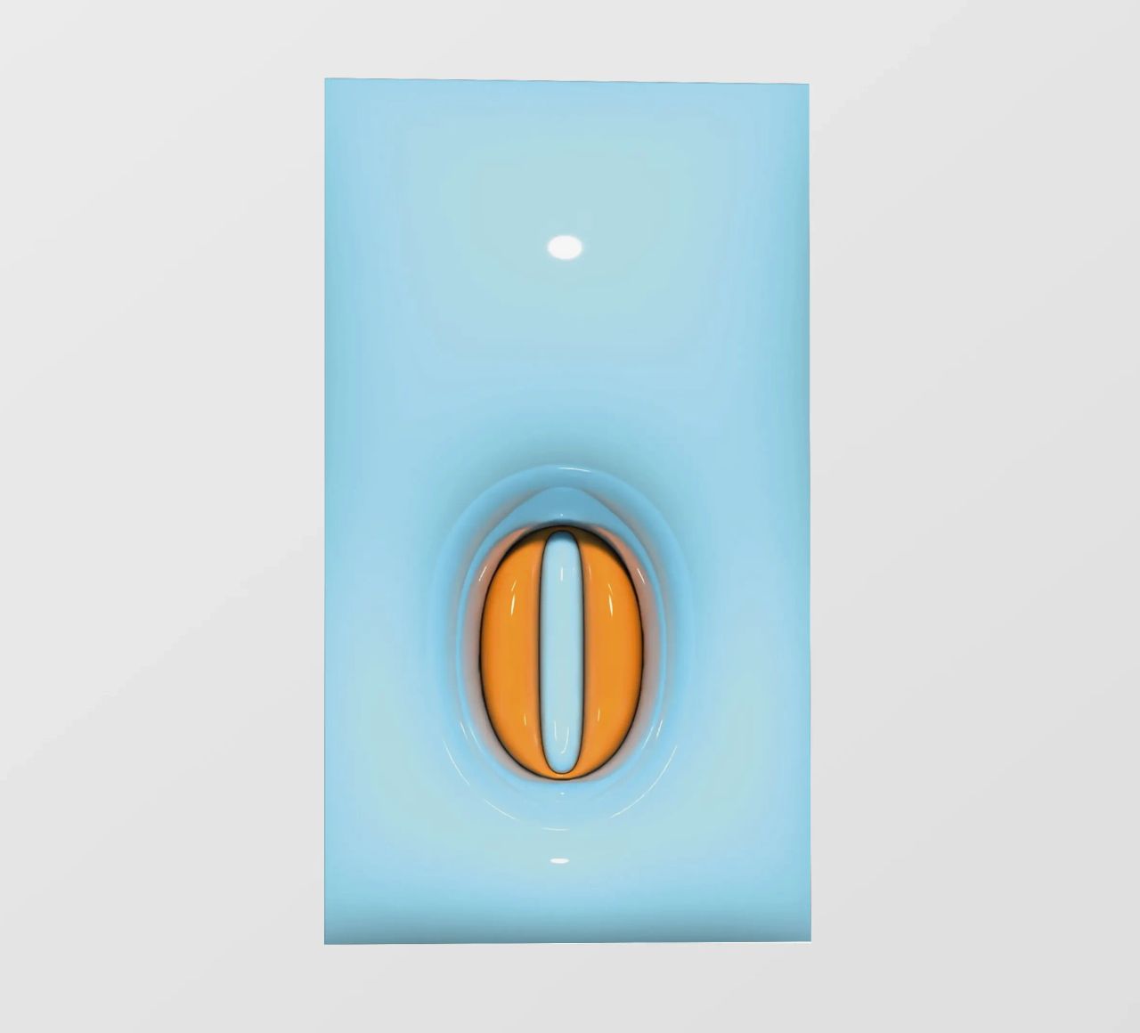 Bubblegum Inflate Initialen O Blau PVC Plane von Malou-Studio