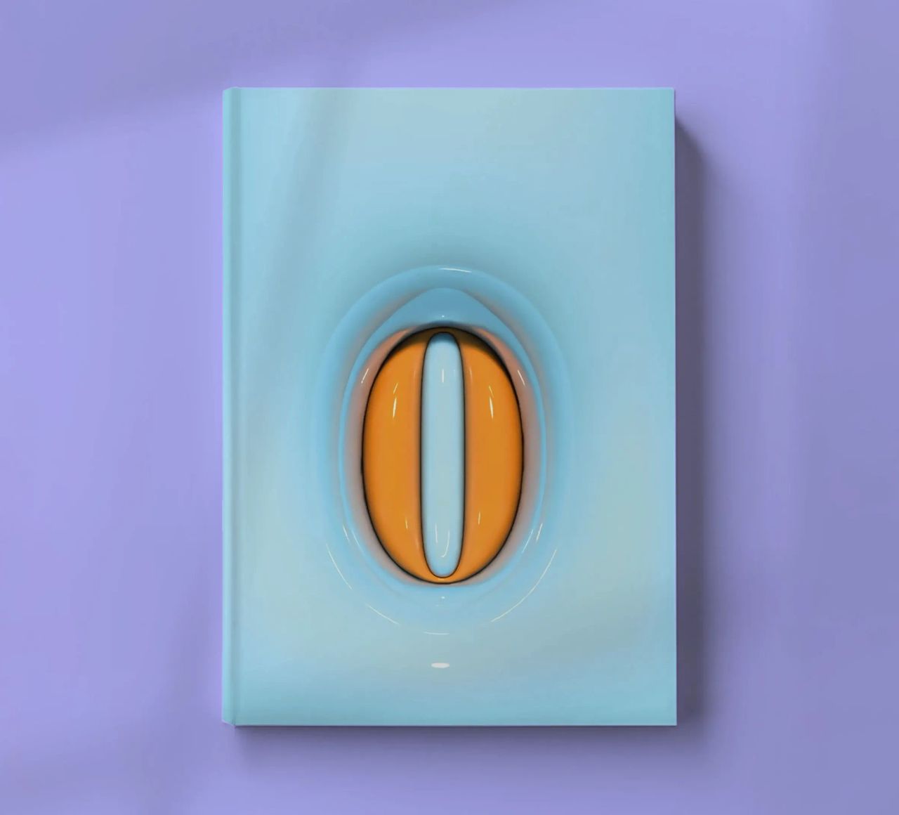 Bubblegum Inflate Initials O Blue notebook by Malou-Studio