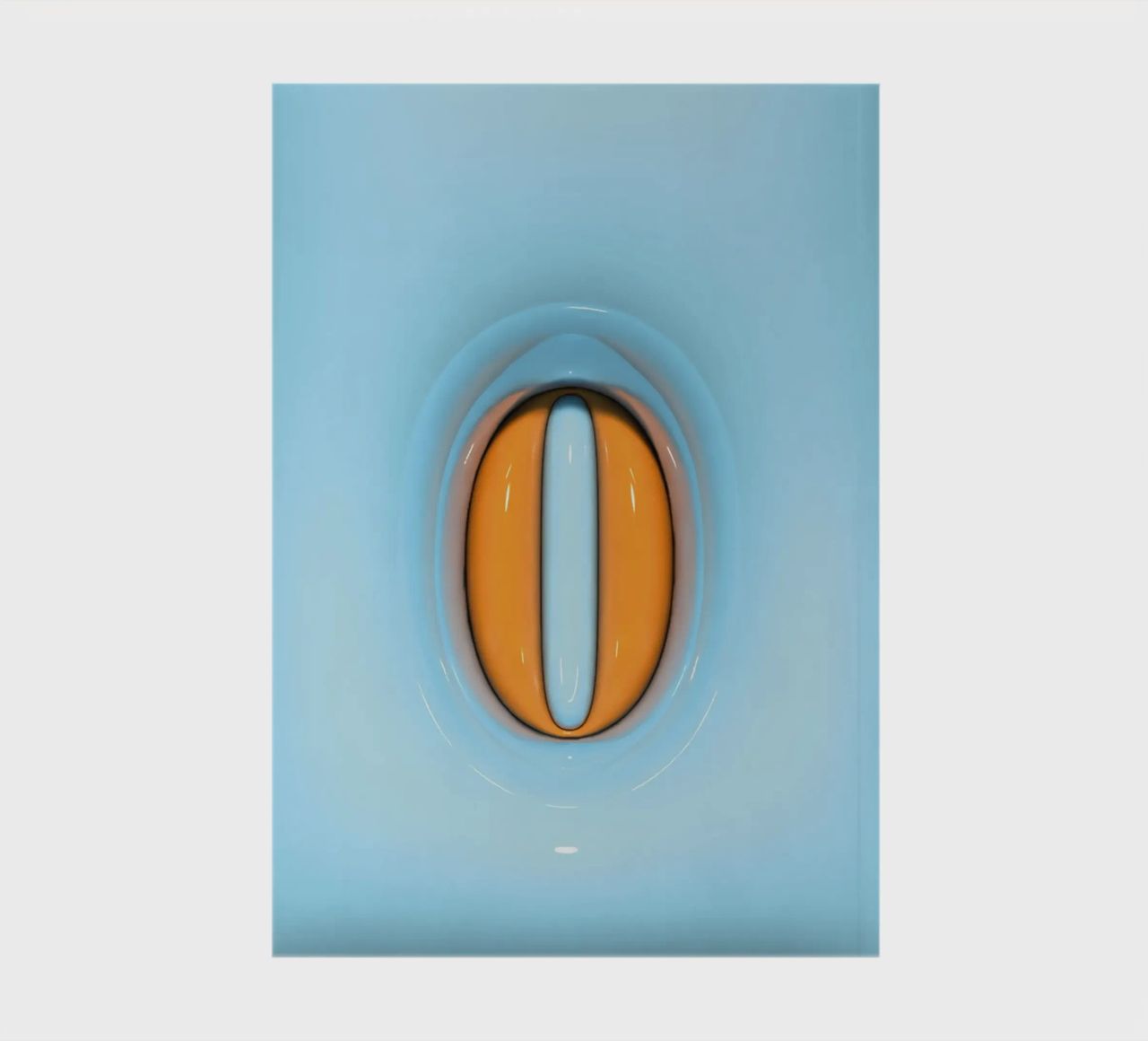 Bubblegum Inflate Initials O Blue notebook by Malou-Studio
