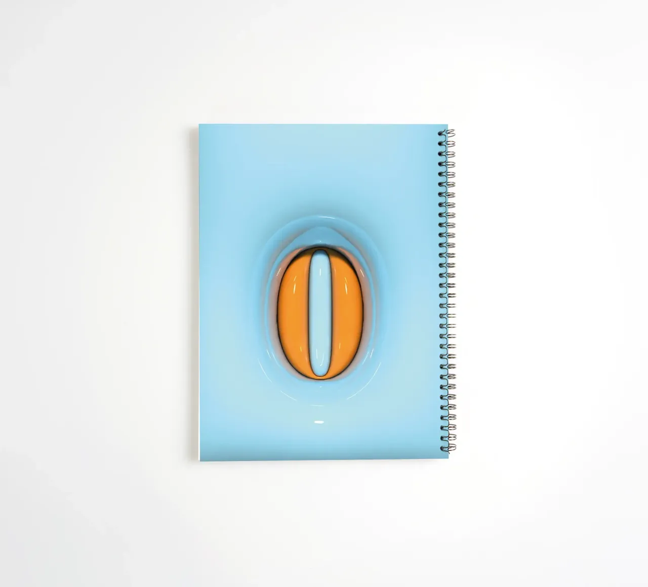 Chicle Inflar Iniciales O Azul cuaderno de espiral de Malou-Studio