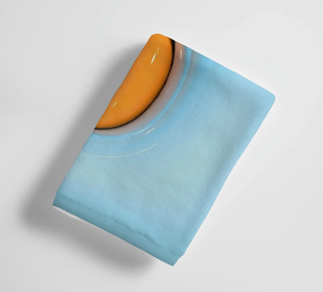 Bubblegum Inflate Initials O Blue towel by Malou-Studio