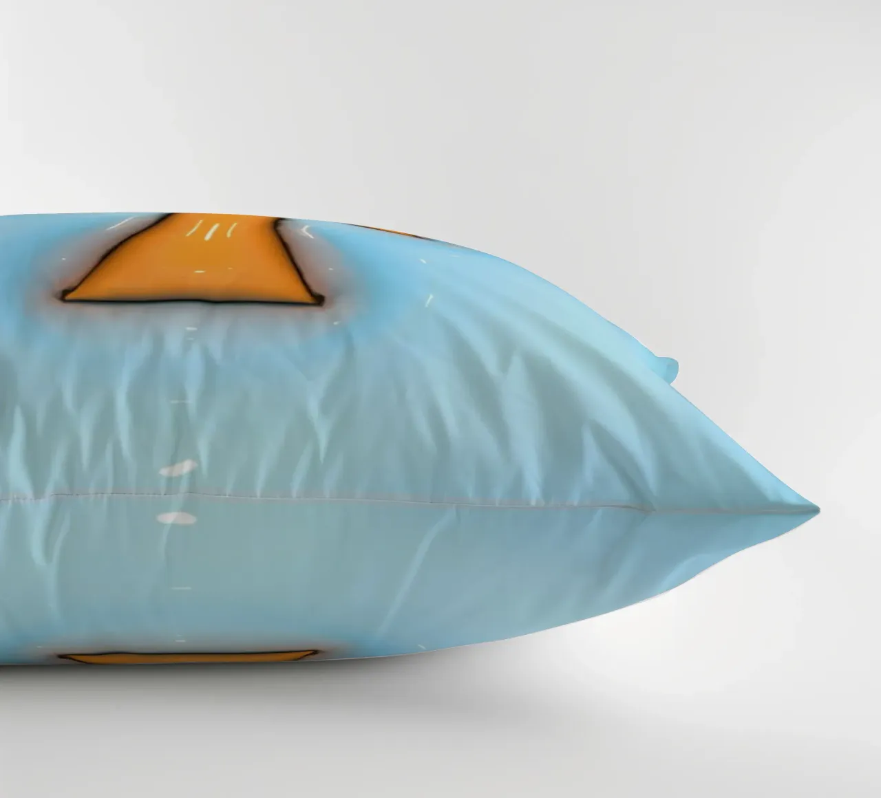 Bubblegum Inflate Initials T Blue decorative cushion by Malou-Studio