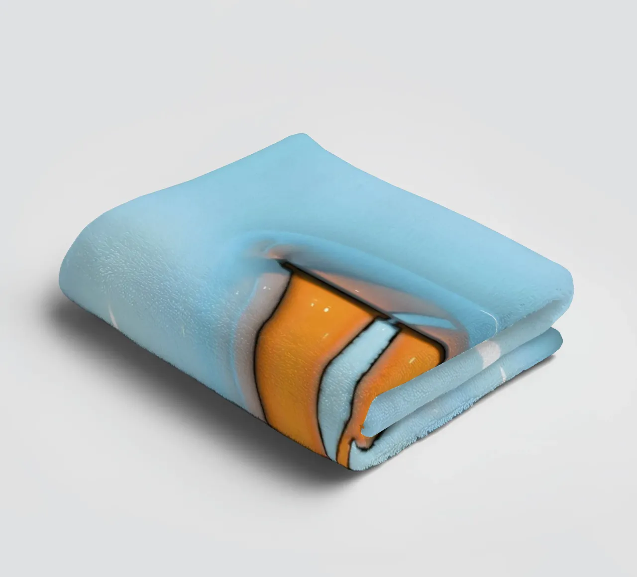 Bubblegum Aufblasen Initialen W Blau Handtuch von Malou-Studio
