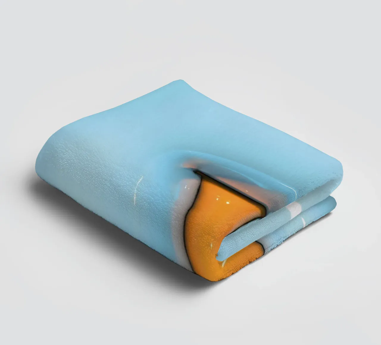 Bubblegum Inflate Initialen X Blau Handtuch von Malou-Studio