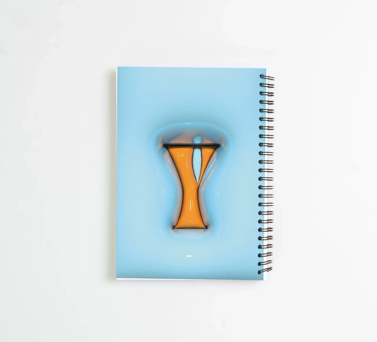Bubblegum Inflate Initialen Y Blau Ringbuch von Malou-Studio