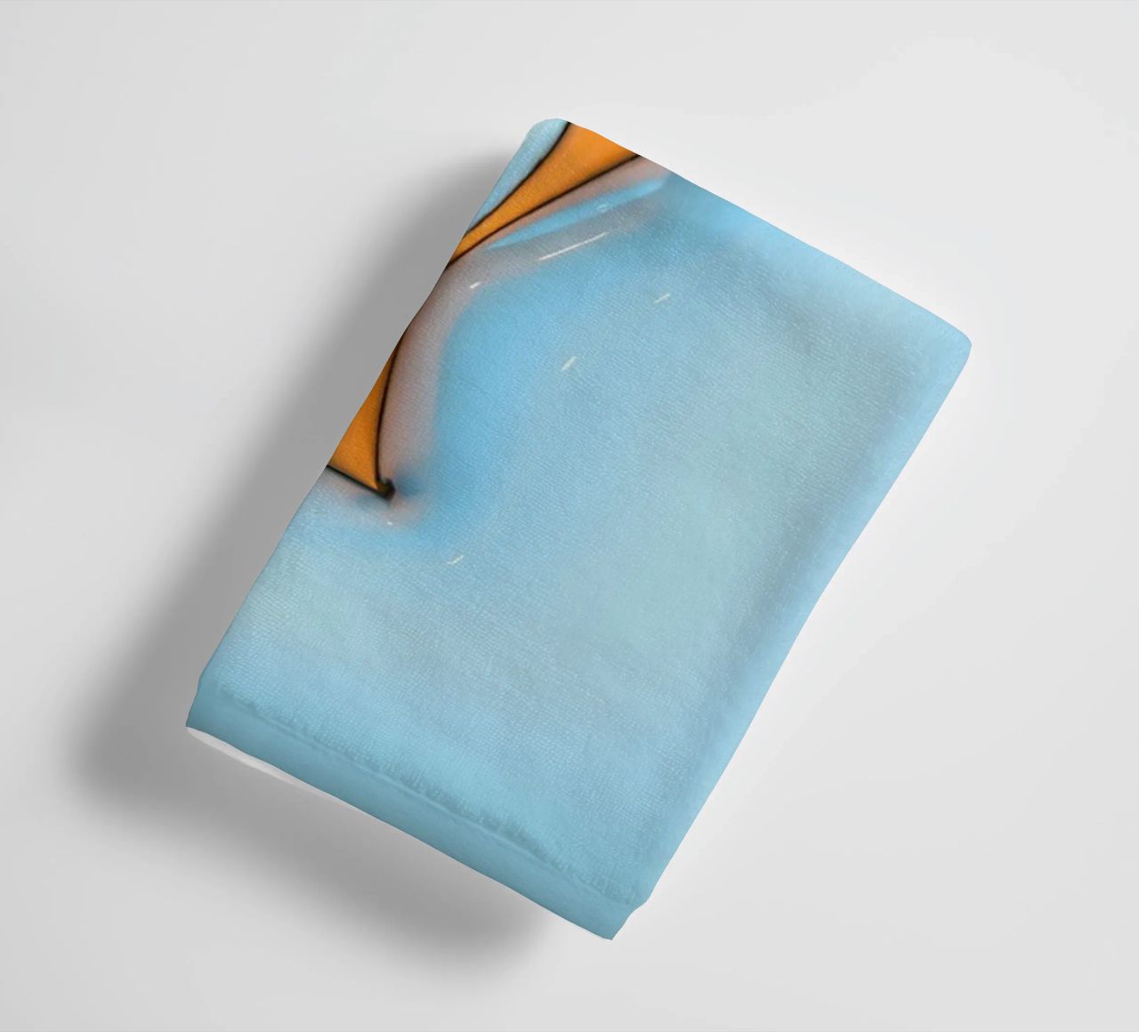 Bubblegum Inflate Initials Y Blue towel by Malou-Studio