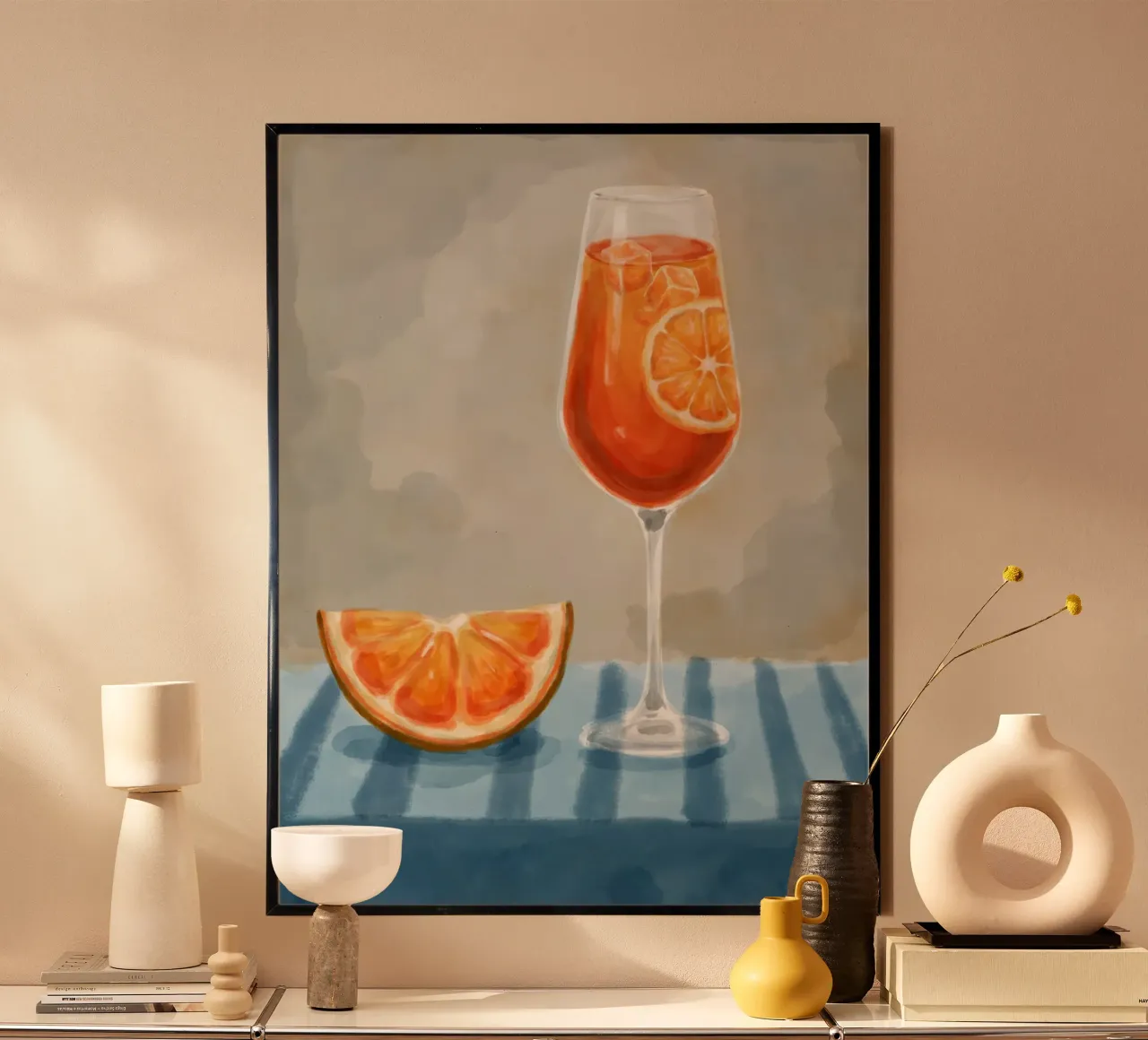 Orange Bliss Hahnemühle von Indigo Rain