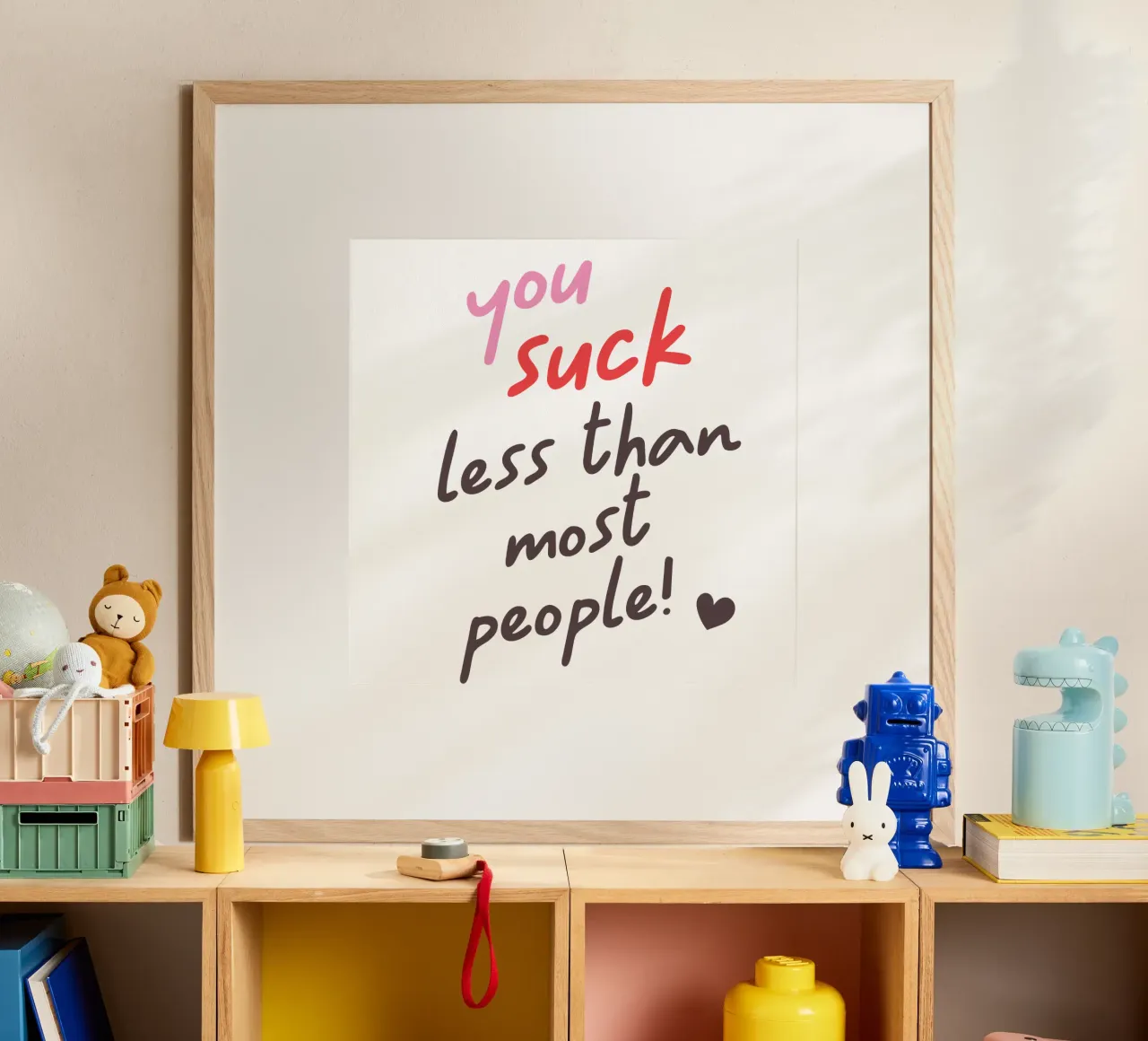 You suck less than most people! carta hahnemühle da edsonramosart