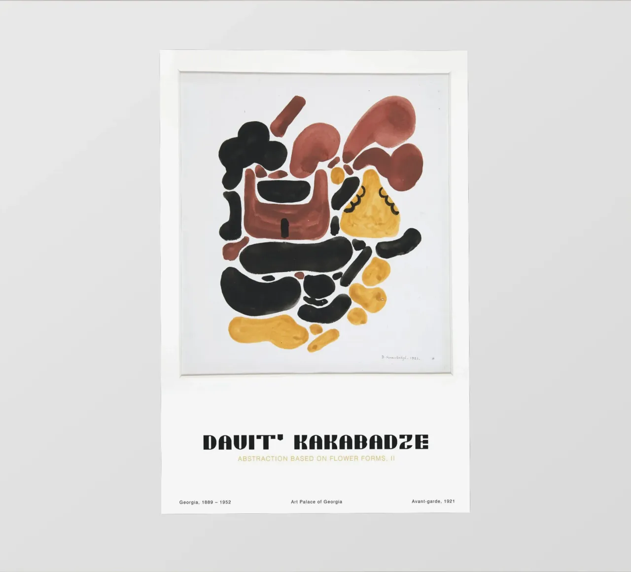 David Kakabadze - Abstraktion von floralen Formen II telo in pvc da Old Masters