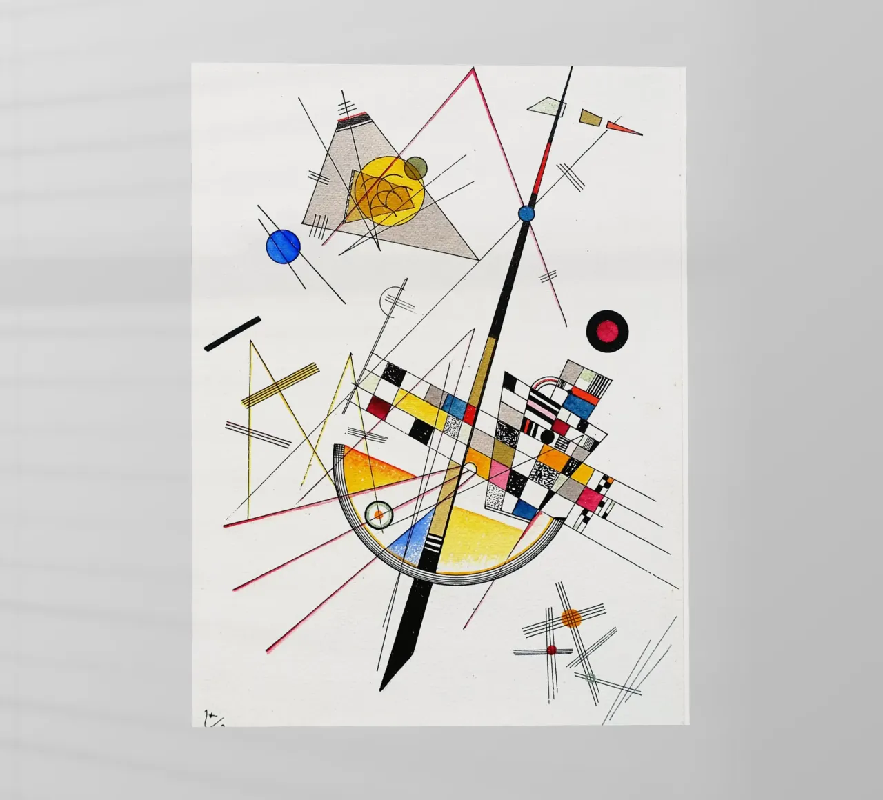 Wassily Kandinsky - Tensione delicata pellicola backlit da Old Masters