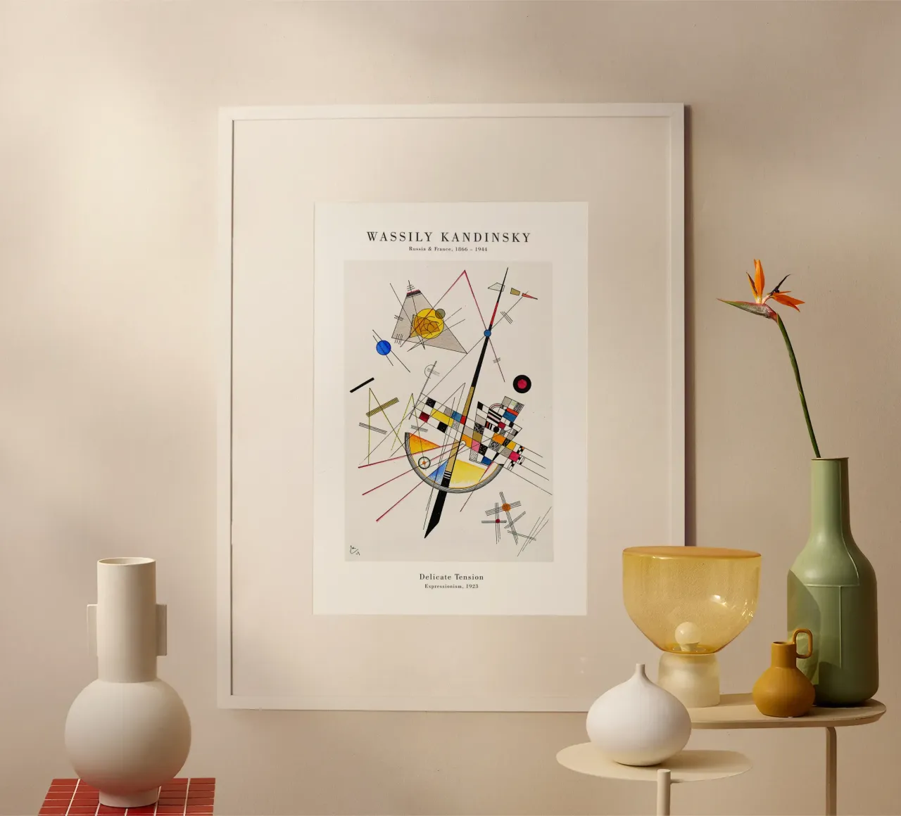 Wassily Kandinsky - Tensione delicata poster da Old Masters