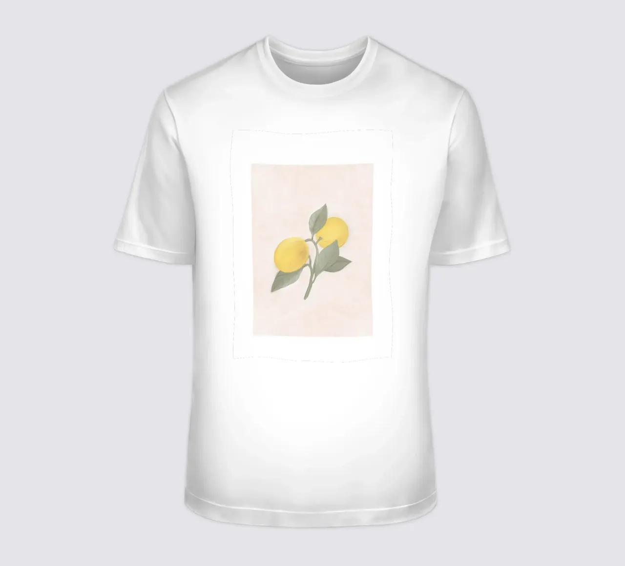 Handbemalte französische Zitrone vom Bauernmarkt T-Shirt von Bloomery Decor