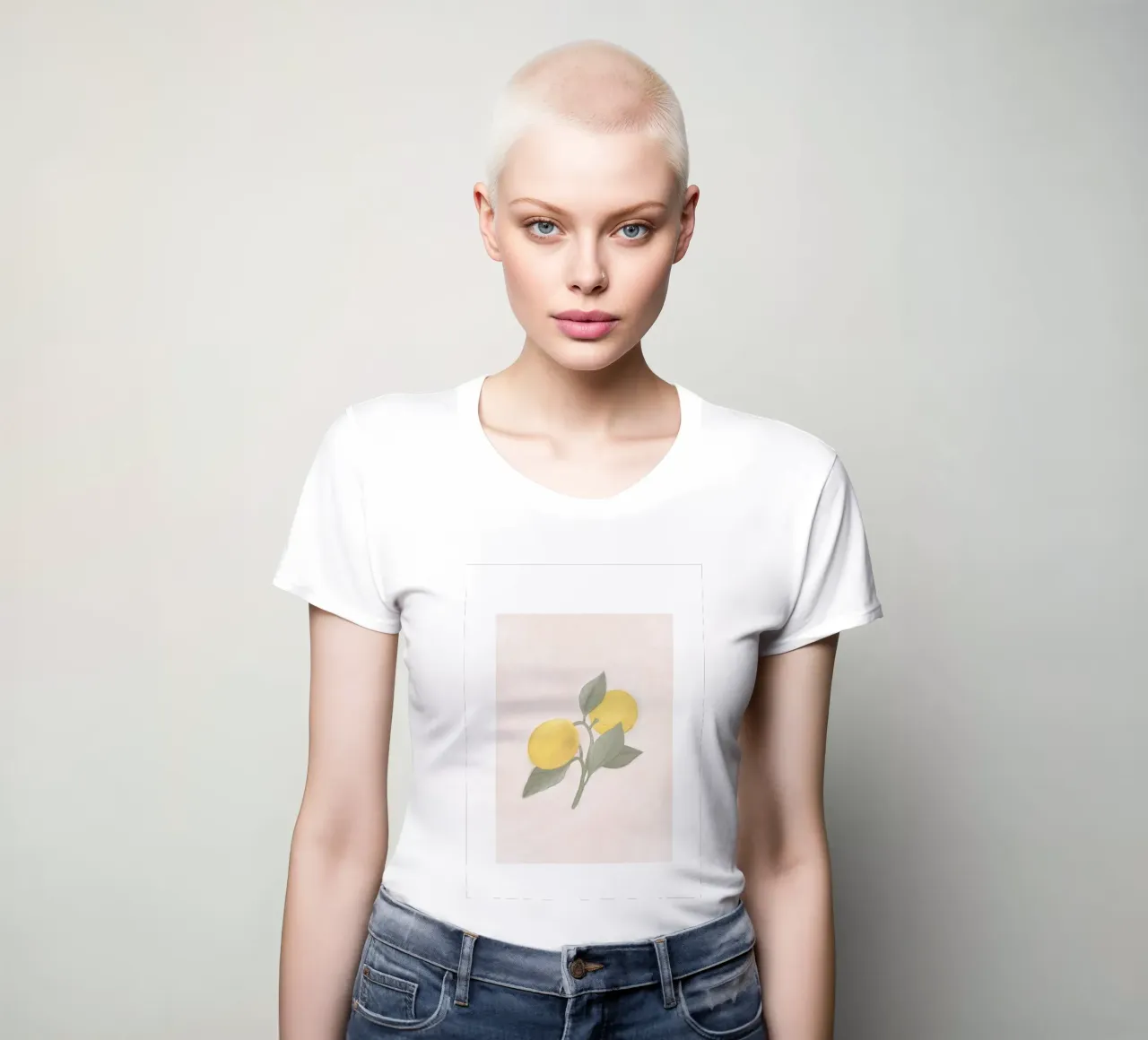 Handbemalte französische Zitrone vom Bauernmarkt Frauen T-Shirt von Bloomery Decor