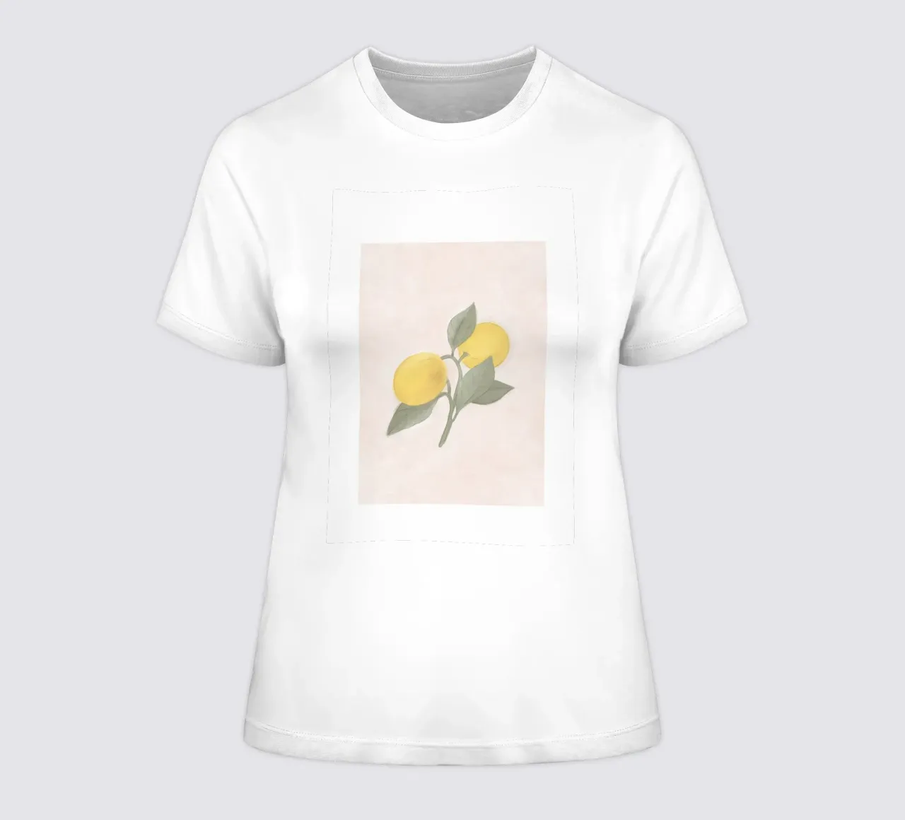 Handbemalte französische Zitrone vom Bauernmarkt Frauen T-Shirt von Bloomery Decor