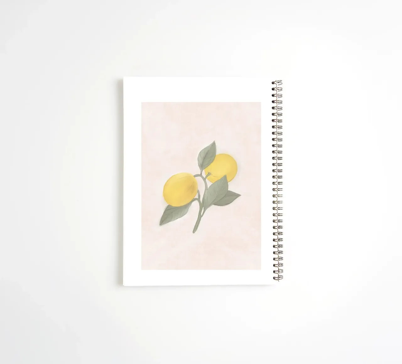 Handbemalte französische Zitrone vom Bauernmarkt Ringbuch von Bloomery Decor