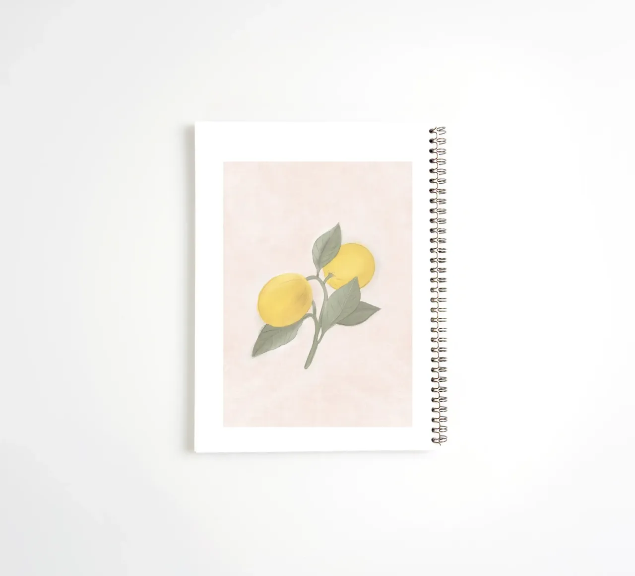 Limone francese del mercato contadino dipinto a mano diario ad anelli da Bloomery Decor