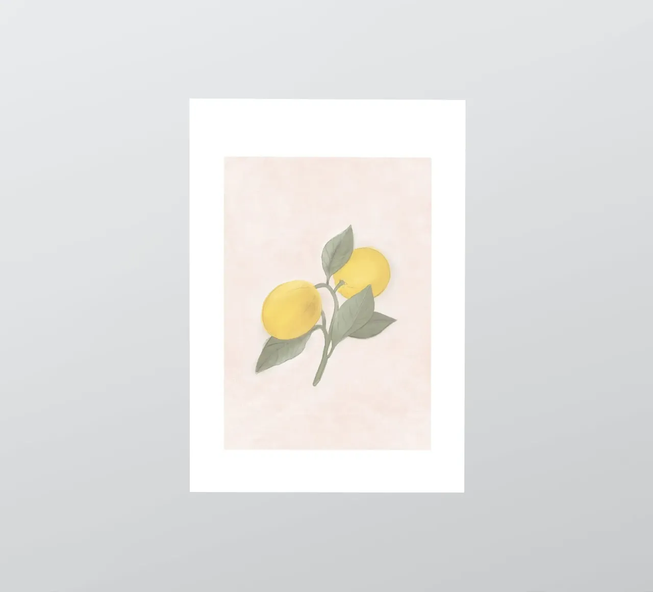 Handbemalte französische Zitrone vom Bauernmarkt Sticker von Bloomery Decor