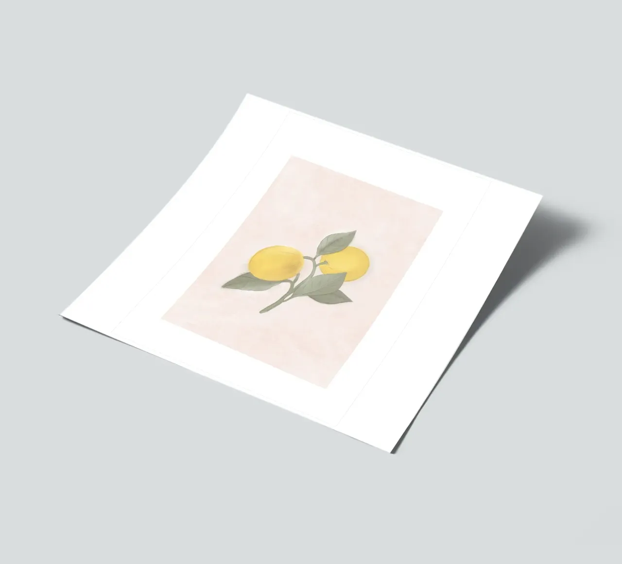 Handbemalte französische Zitrone vom Bauernmarkt Stickerbogen von Bloomery Decor
