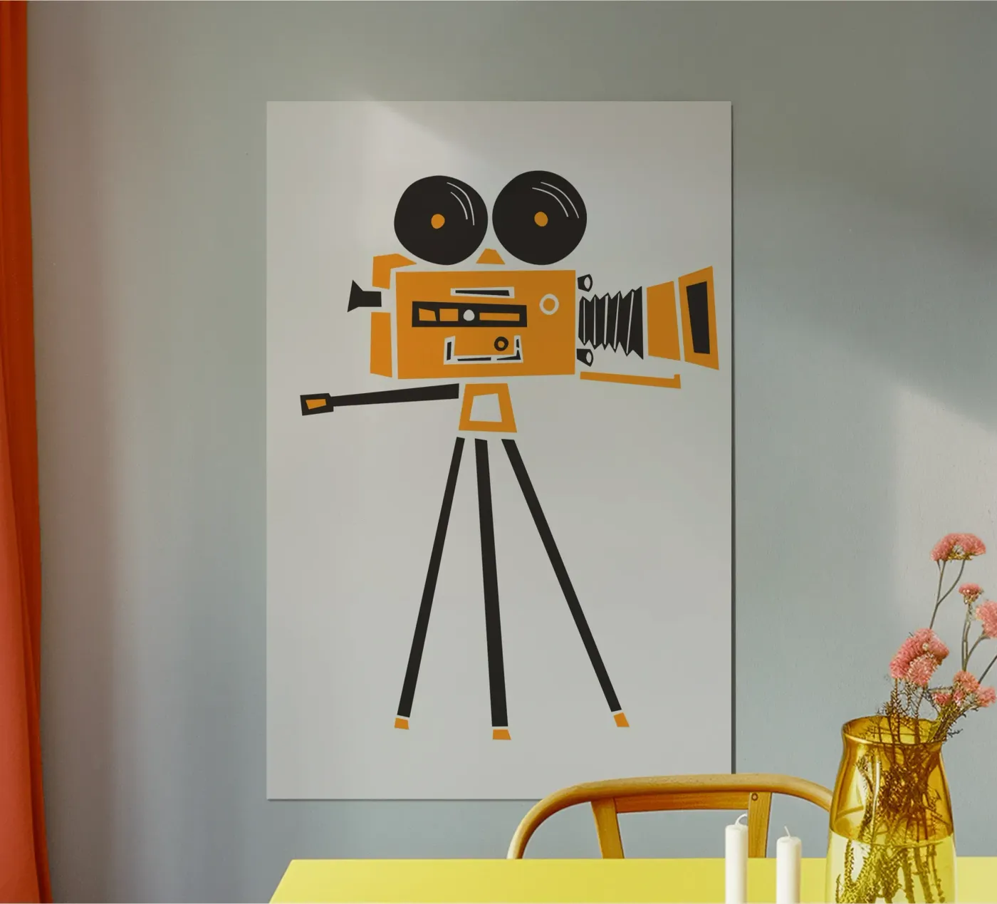 Licht, filmcamera... poster van Fox & Velvet
