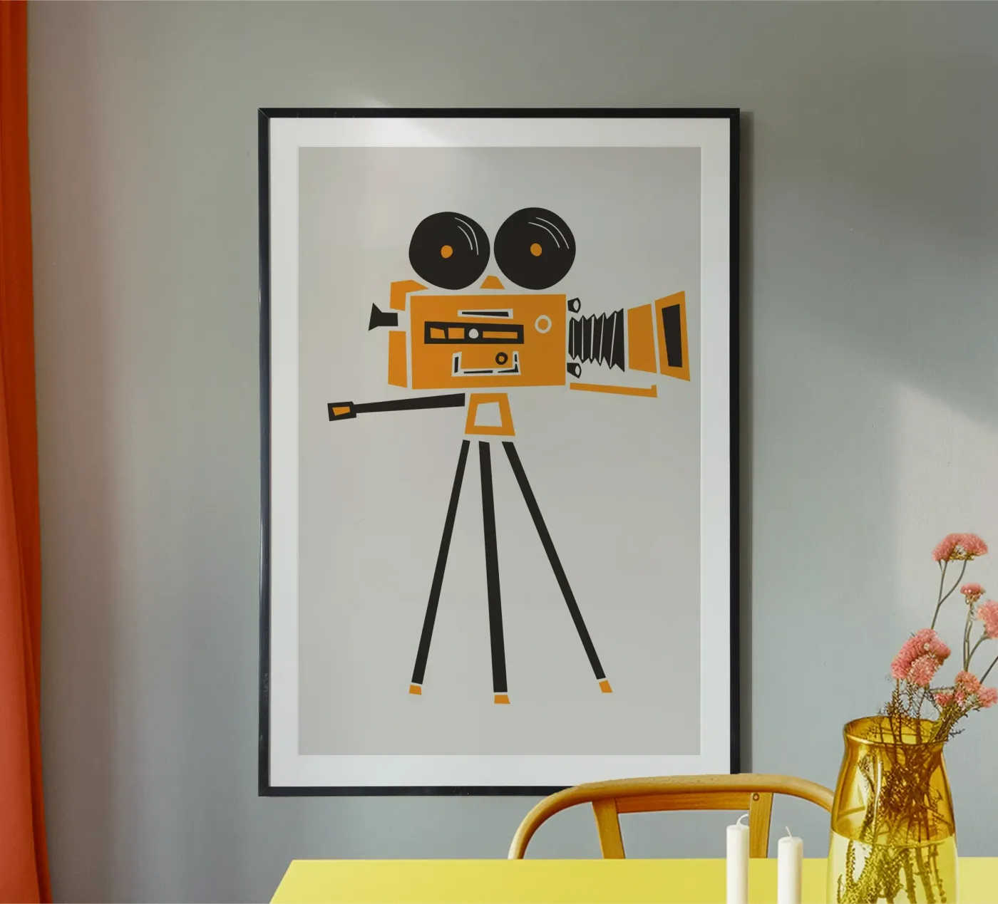 Licht, filmcamera... poster van Fox & Velvet