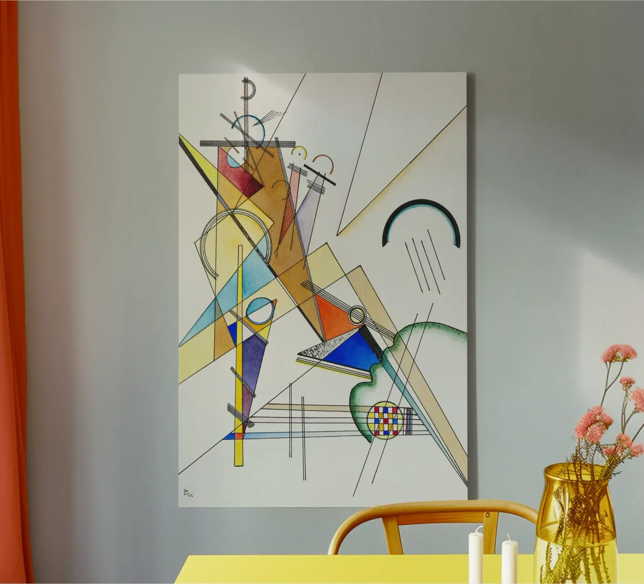 Wassily Kandinsky - Gewebe tela con Cornice a cassetta da Old Masters