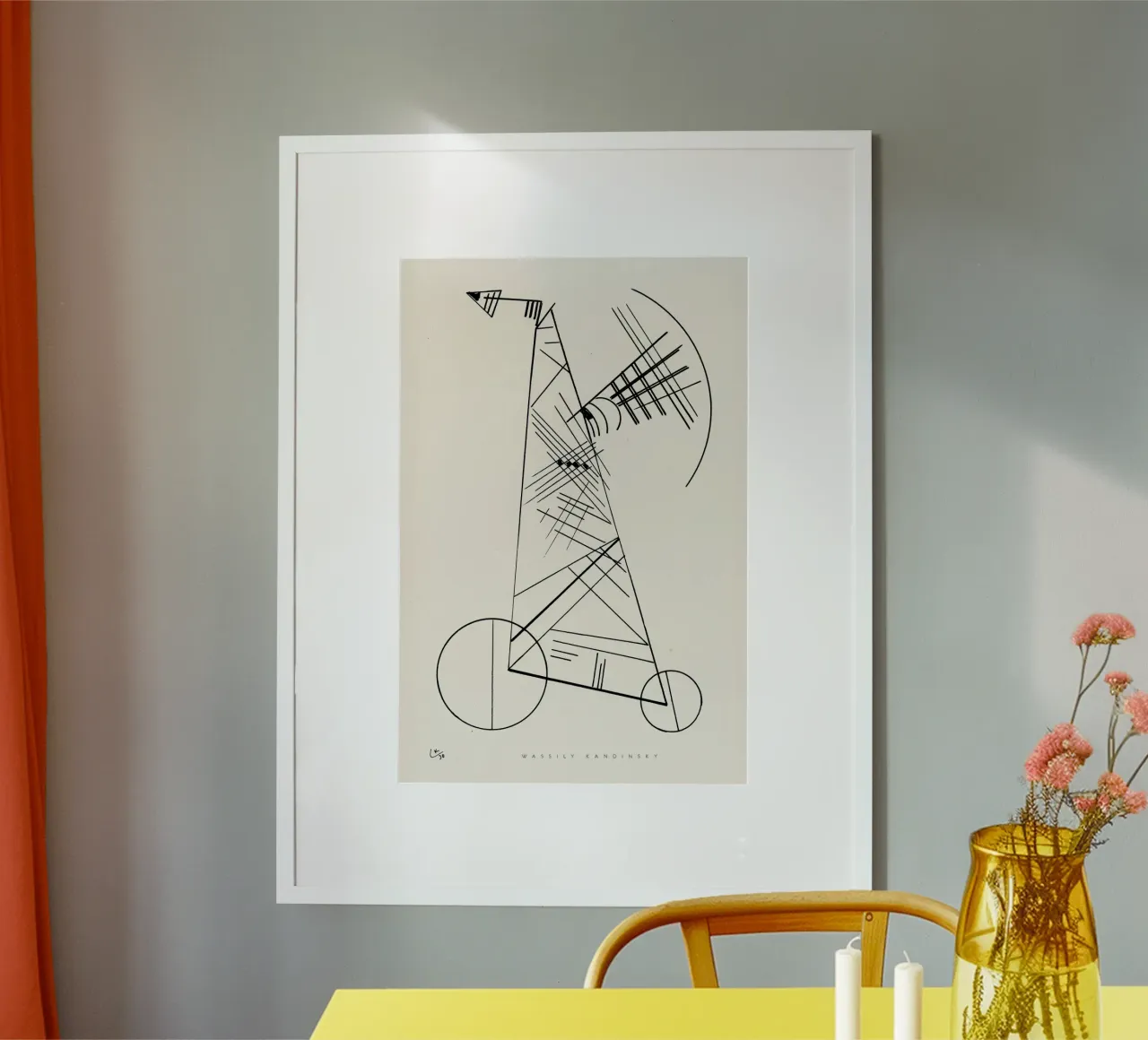 Wassily Kandinsky - Linien und Kreise carta hahnemühle da Old Masters