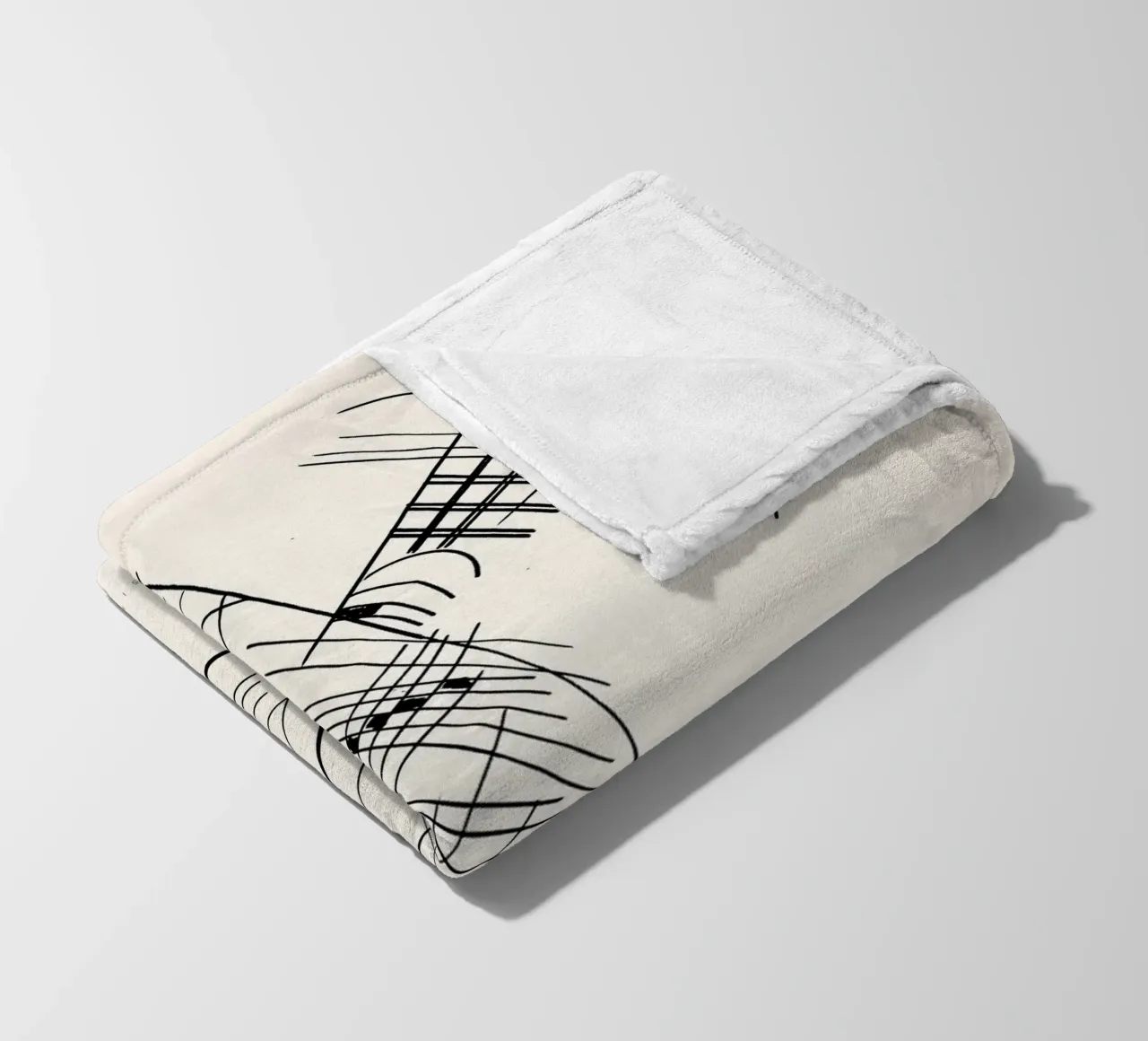 Wassily Kandinsky - Linien und Kreise coperta in pile da Old Masters