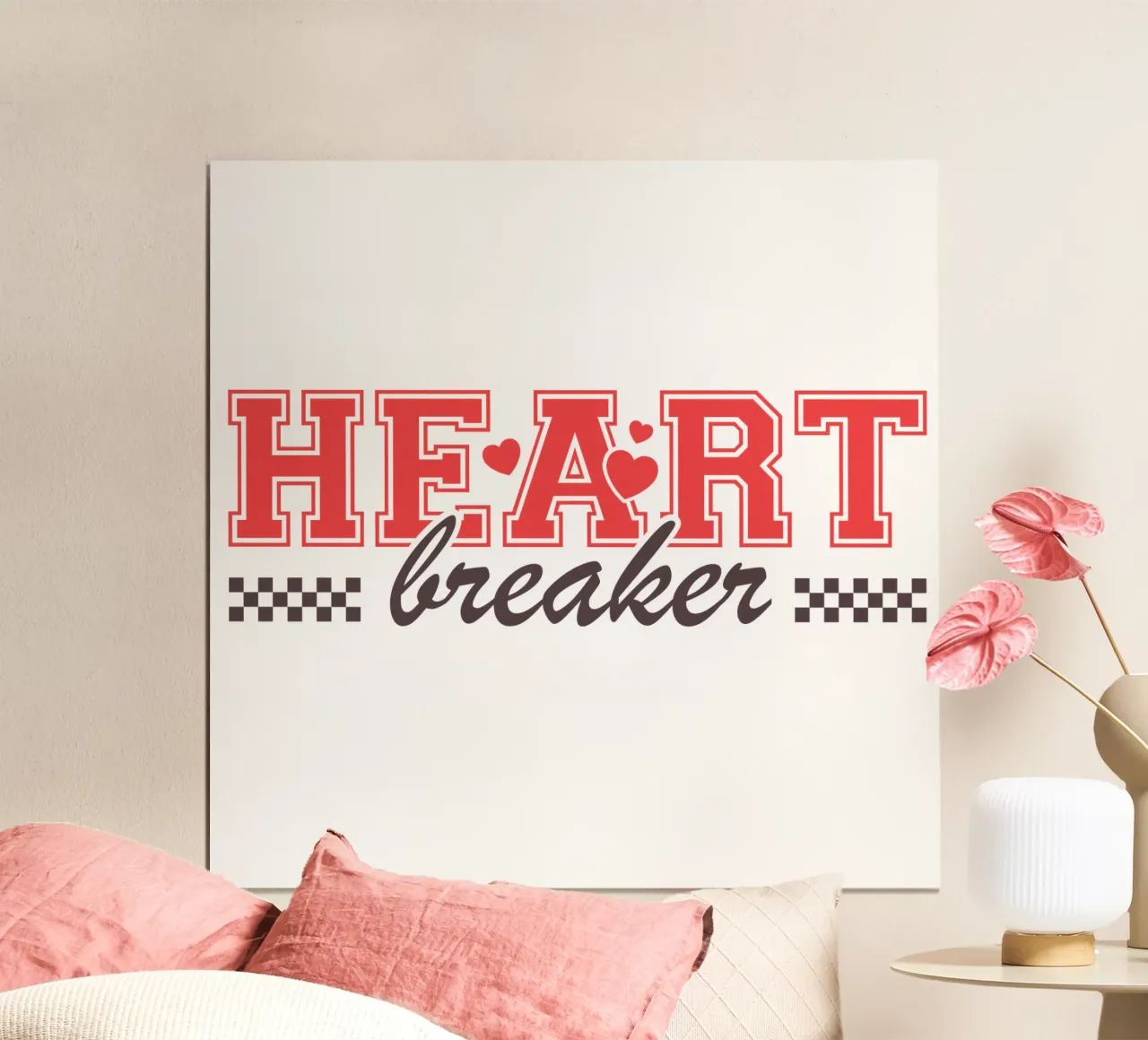 HEART breaker poster con telaio in plastica da edsonramosart