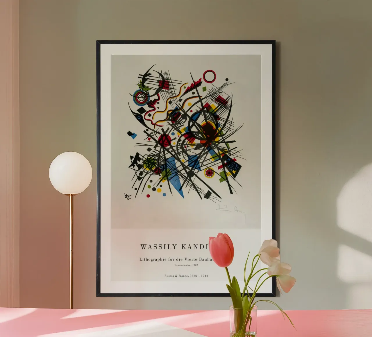 Wassily Kandinsky - Lithographie vierte Bauhausmappe poster da Old Masters