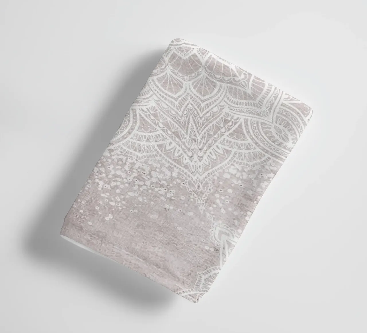 Mandala vintage soft boho - blush neutro asciugamano da bagno da Bloomery Decor