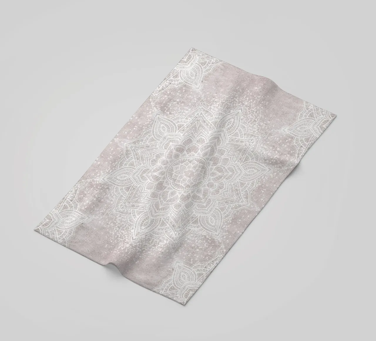 Mandala vintage soft boho - blush neutro telo mare da Bloomery Decor