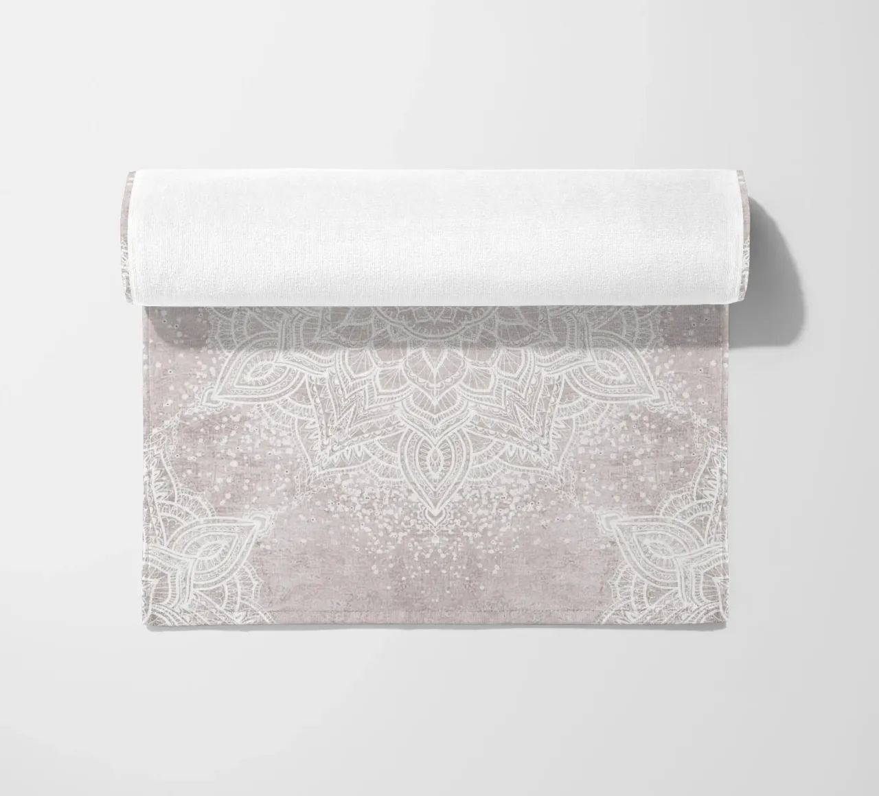 Mandala vintage soft boho - blush neutro telo mare da Bloomery Decor