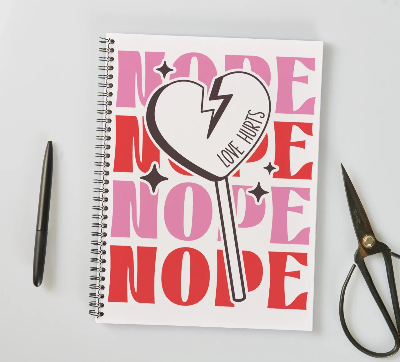 NOPE cuaderno de espiral de edsonramosart