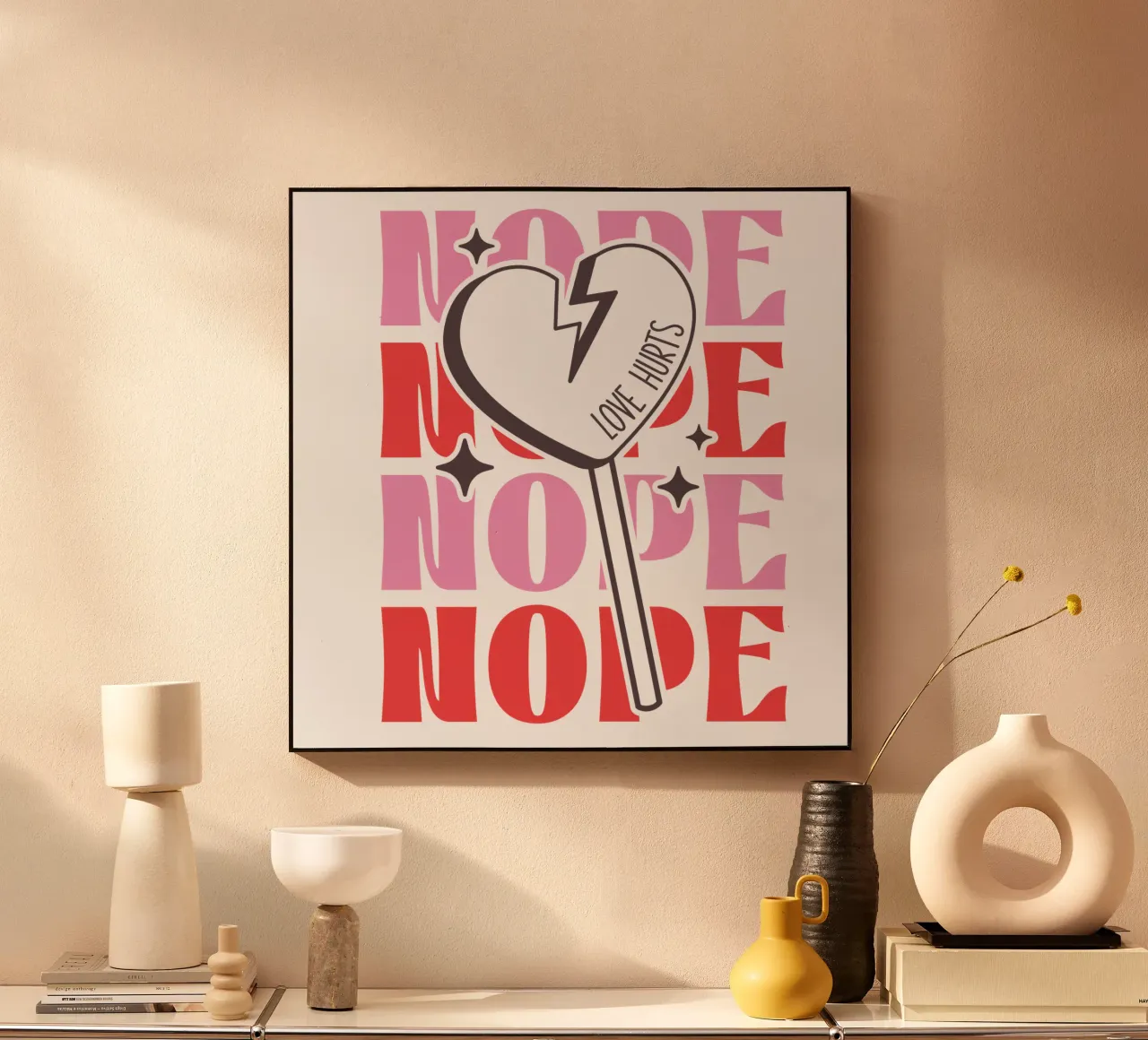 NOPE acrylic glass by edsonramosart